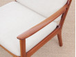 Mid-Century Modern Danish  lounge chair in mahogany model PJ 112 by Ole Wanscher