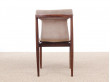 Mid-century Modern set of 4 IK dining chairs in Rio rosewood by Inger Klingenberg