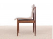 Mid-century Modern set of 4 IK dining chairs in Rio rosewood by Inger Klingenberg