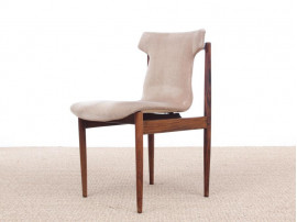 Mid-century Modern set of 4 IK dining chairs in Rio rosewood by Inger Klingenberg