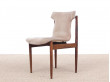 Mid-century Modern set of 4 IK dining chairs in Rio rosewood by Inger Klingenberg