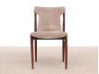 Mid-century Modern set of 4 IK dining chairs in Rio rosewood by Inger Klingenberg