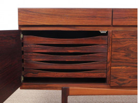 Mid-Century  modern scandinavian side bord in Rio rosewood by Ib Kofod Larsen for Faarup Mobelfabrik