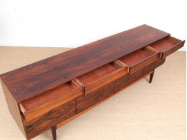 Mid-Century  modern scandinavian side bord in Rio rosewood by Ib Kofod Larsen for Faarup Mobelfabrik