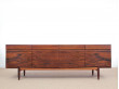 Mid-Century  modern scandinavian side bord in Rio rosewood by Ib Kofod Larsen for Faarup Mobelfabrik