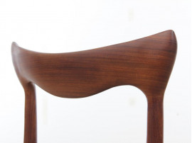 Set of 4 scandinavian chairs in teak designed by Henry Walter Klein