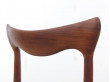 Set of 4 scandinavian chairs in teak designed by Henry Walter Klein