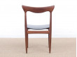 Set of 4 scandinavian chairs in teak designed by Henry Walter Klein