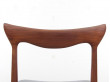 Set of 4 scandinavian chairs in teak designed by Henry Walter Klein