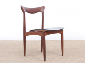 Set of 4 scandinavian chairs in teak designed by Henry Walter Klein