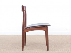 Set of 4 scandinavian chairs in teak designed by Henry Walter Klein