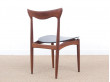 Set of 4 scandinavian chairs in teak designed by Henry Walter Klein