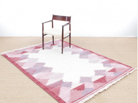 Tapis scandinave Rolakan en laine tissé main. Pièce unique vintage. 280x 200 cm.