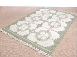 Tapis scandinave Rolakan en laine tissé main. Pièce unique vintage. 300 x 200 cm. 