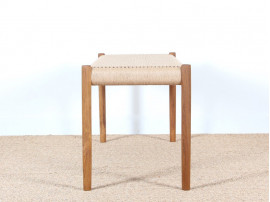 Banc scandinave n°63 A en teck et corde de Niels Moller pour JL Mollers 120 cm