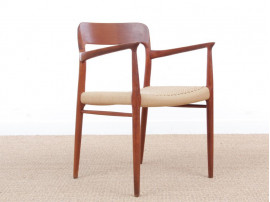 Mid-Century  modern scandinavian armchair in teak model 56 by Niels O. Møller