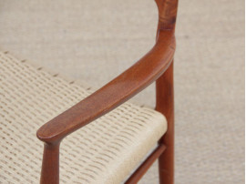 Mid-Century  modern scandinavian armchair in teak model 56 by Niels O. Møller