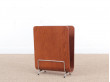 Mid-Century  modern scandinavian magazine rack in pywood. Teak stained