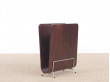 Mid-Century  modern scandinavian magazine rack in pywood. Rossewood stained