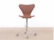 Mid-Century  modern scandinavian leather desk chair Model 3117 by Arne Jacobsen for Fritz Hansen