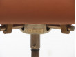 Mid-Century  modern scandinavian leather desk chair Model 3117 by Arne Jacobsen for Fritz Hansen