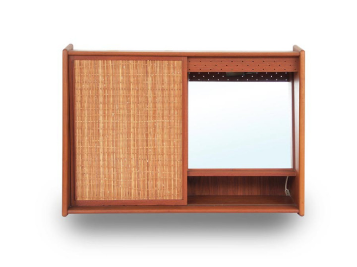 Mid-Century  modern scandinavian bathroom cabinet in teak