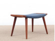 Mid-Century  modern scandinavian "papa bear" stool AP-29 by Hans Wegner for AP Stolen. 