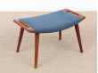 Mid-Century  modern scandinavian "papa bear" stool AP-29 by Hans Wegner for AP Stolen. 