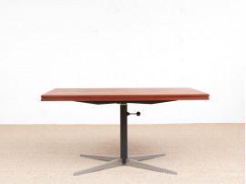 Mid-Century  modern ajustable coffe/dining table in teak by Wilhelm Renz