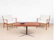 Mid-Century  modern ajustable coffe/dining table in teak by Wilhelm Renz