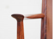 Mid century modern pair of armchair in Rio rosewood and cognac leather by Kai Lyngfeldt Larsen