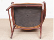 Mid century modern pair of armchair in Rio rosewood and cognac leather by Kai Lyngfeldt Larsen