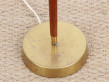 Mid-Century  modern scandinavian floor lamp in teak and brass