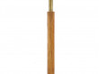 Mid-Century  modern scandinavian floor lamp in oak and brass