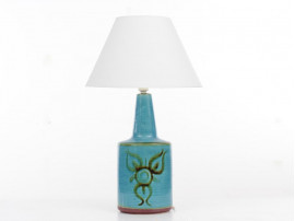 Mid century modern scandinavian ceramic huge lamp by Soholm