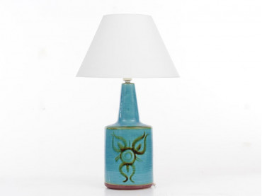 Mid century modern scandinavian ceramic huge lamp by Soholm