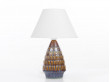 Mid century modern scandinavian ceramic small lamp by Soholm