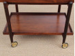 Mid-Century danish serving cart in Rio rosewood by Poul Hundevad