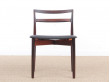 Mid-Century  modern scandinavian set of 6 rosewood chairs modele 61 by Harry Østergaard