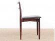 Mid-Century  modern scandinavian set of 6 rosewood chairs modele 61 by Harry Østergaard