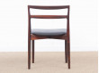 Mid-Century  modern scandinavian set of 6 rosewood chairs modele 61 by Harry Østergaard