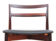 Mid-Century  modern scandinavian set of 6 rosewood chairs modele 61 by Harry Østergaard