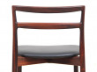 Mid-Century  modern scandinavian set of 6 rosewood chairs modele 61 by Harry Østergaard