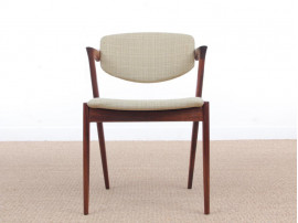 Mid-Century  modern scandinavian set of  6 Kai Kristiansen Rio rosewood chairs, model 42