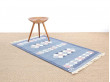 Tapis scandinave Rolakan en laine tissé main. Pièce unique vintage. 166 x 92 cm.