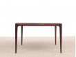 Mid-Century Modern Danish  square coffee table in Rio rosewood by Johannes Andersen