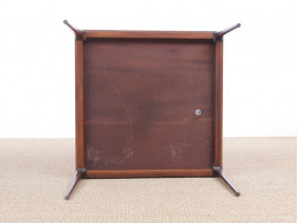 Mid-Century Modern Danish  square coffee table in Rio rosewood by Johannes Andersen