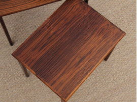 Mid-Century  modern scandinavian nesting tables in Rio rosewood