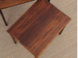 Mid-Century  modern scandinavian nesting tables in Rio rosewood