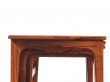 Mid-Century  modern scandinavian nesting tables in Rio rosewood